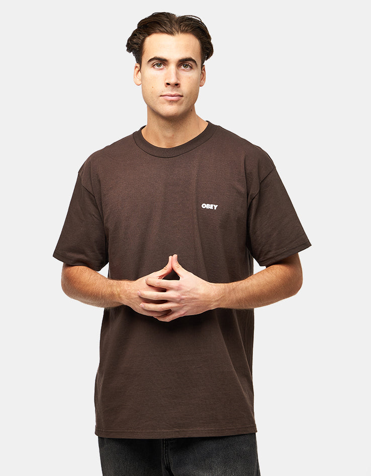 Obey Owl T-Shirt - Java Brown
