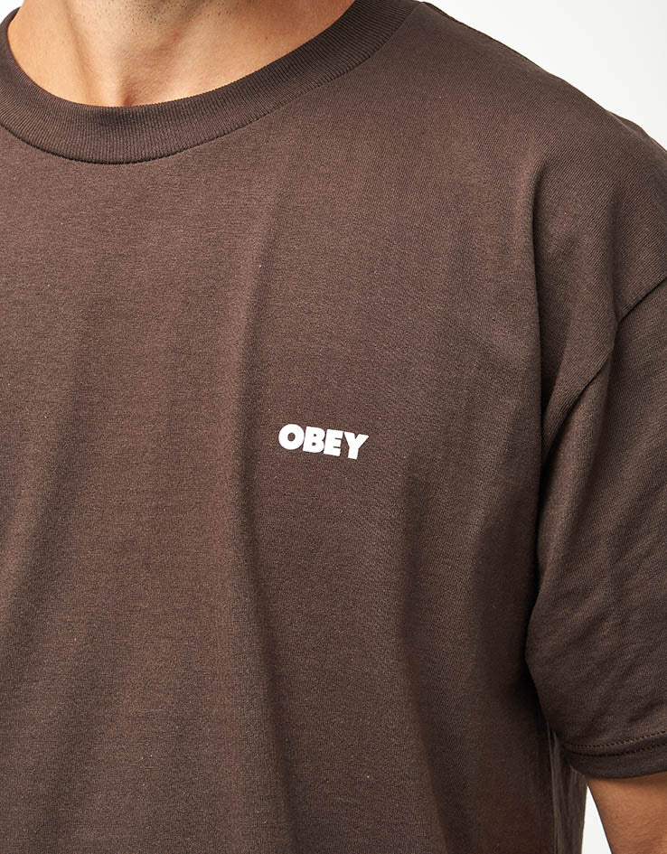 Obey Owl T-Shirt - Java Brown
