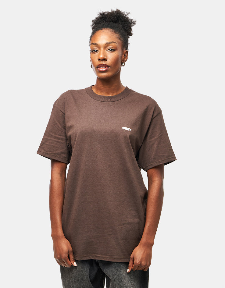 Obey Owl T-Shirt - Java Brown