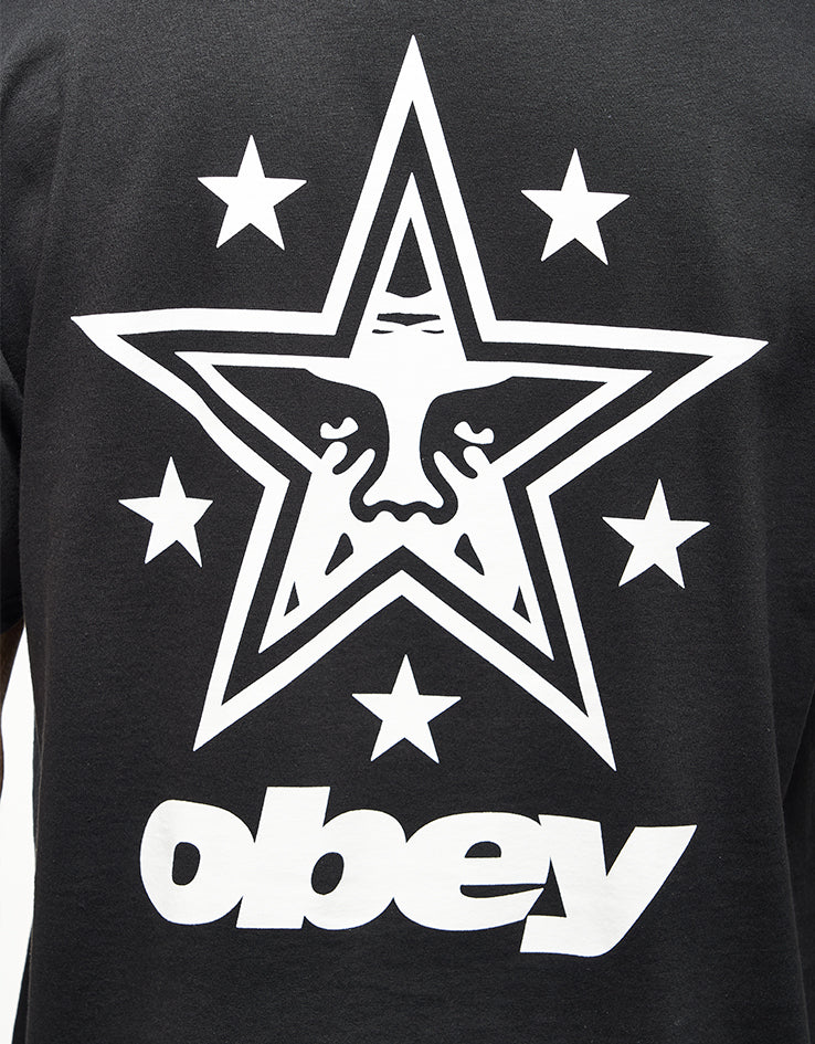 Obey Star T-Shirt - Black