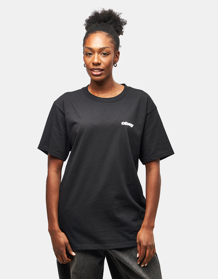Obey Star T-Shirt - Black