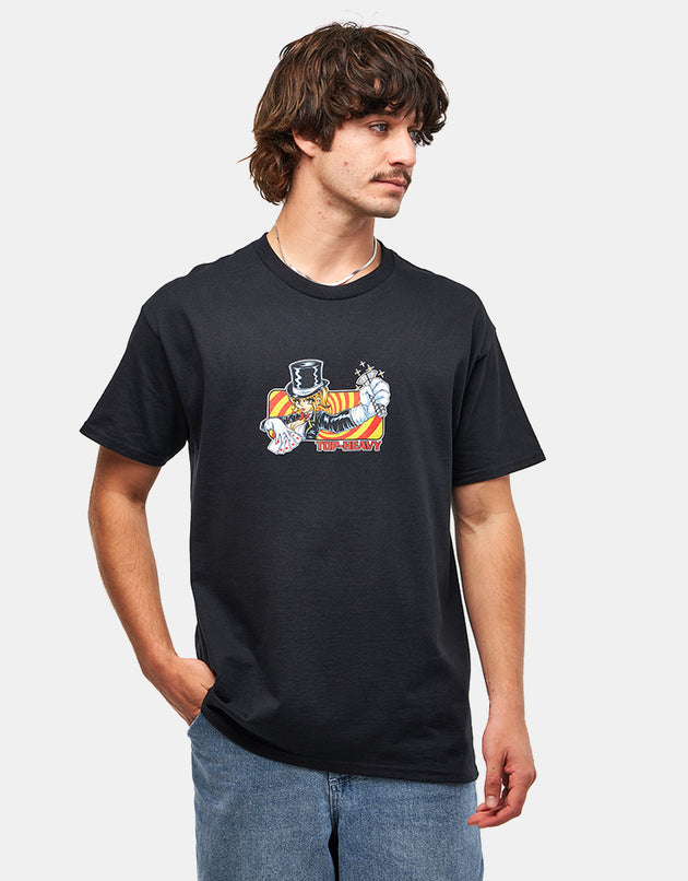 Top Heavy EXCLUSIVE Sleight of Hand T-Shirt - Black