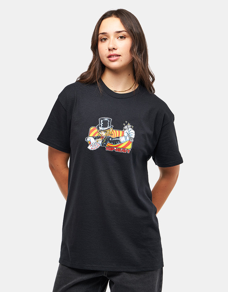 Top Heavy EXCLUSIVE Sleight of Hand T-Shirt - Black