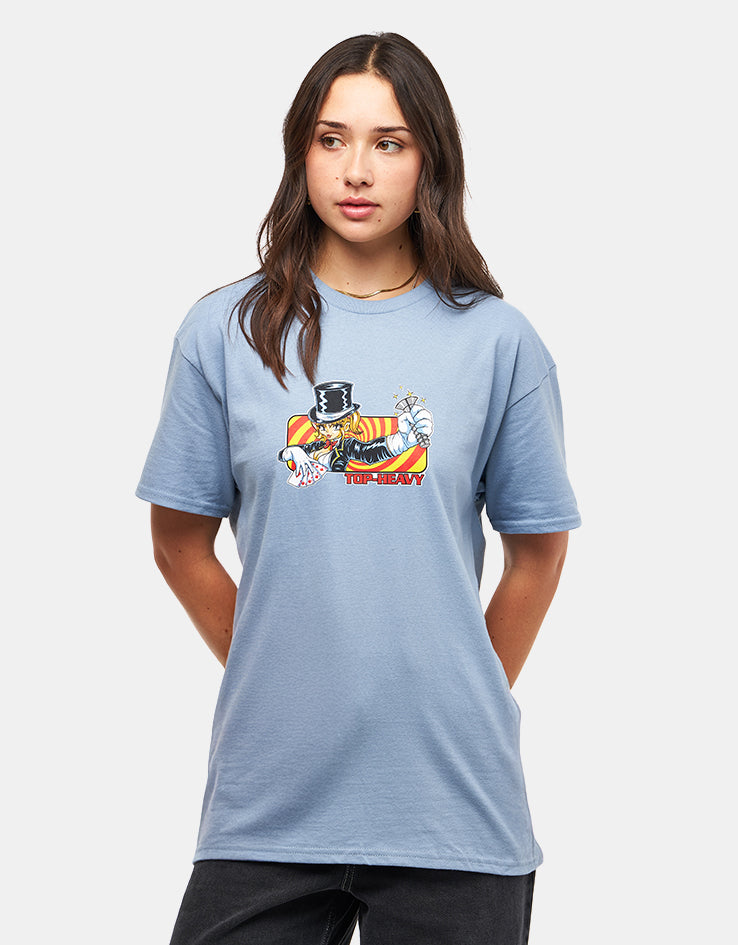 Top Heavy EXCLUSIVE Sleight of Hand T-Shirt - Slate