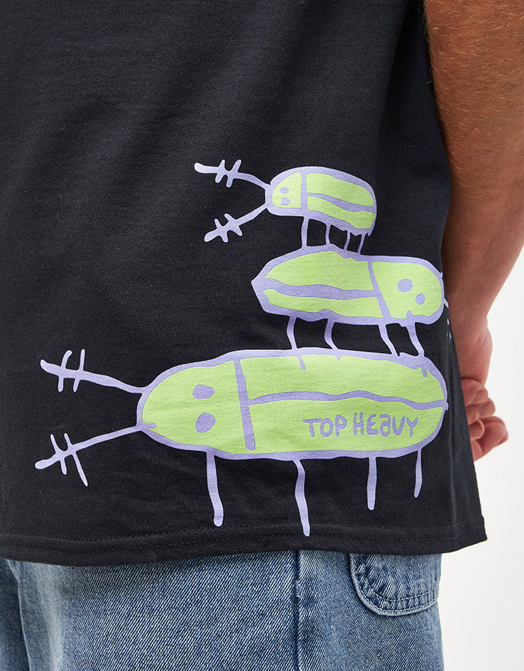 Top Heavy EXCLUSIVE Bugged Out T-Shirt - Black