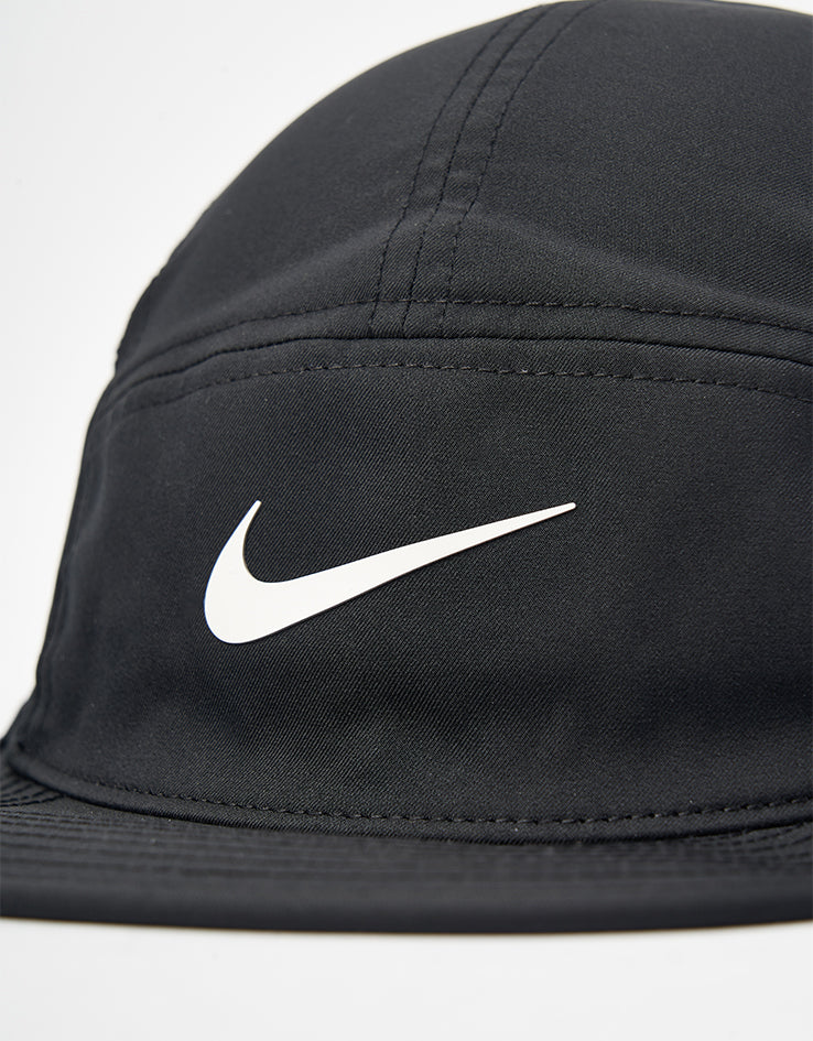 Nike Dri-FIT Fly Unstructured 5-Panel Cap - Black/Anthracite/White
