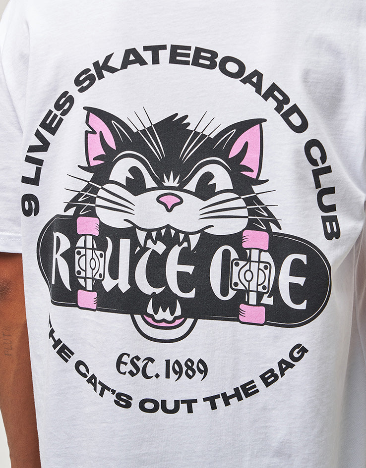 Route One 9 Lives Organic T-Shirt - White