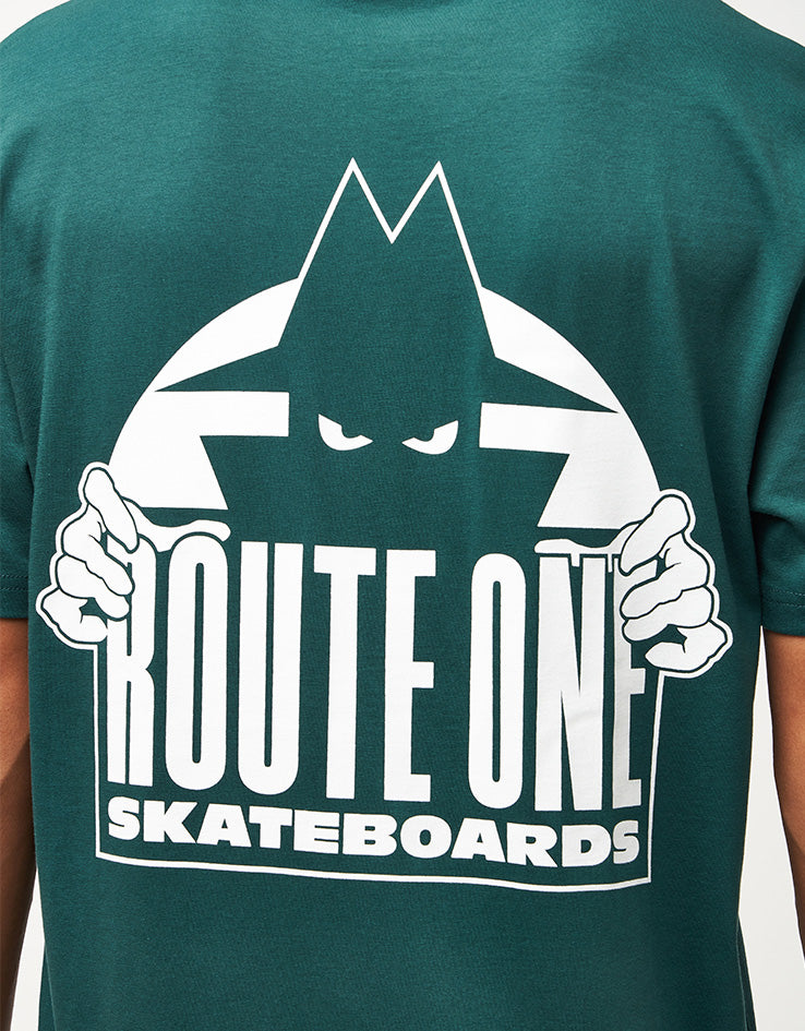 Route One Villain Organic T-Shirt - Glazed Green