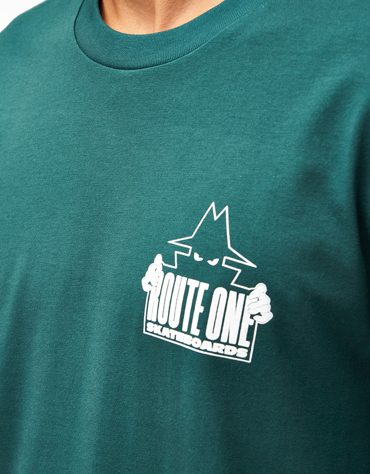 Route One Villain Organic T-Shirt - Glazed Green