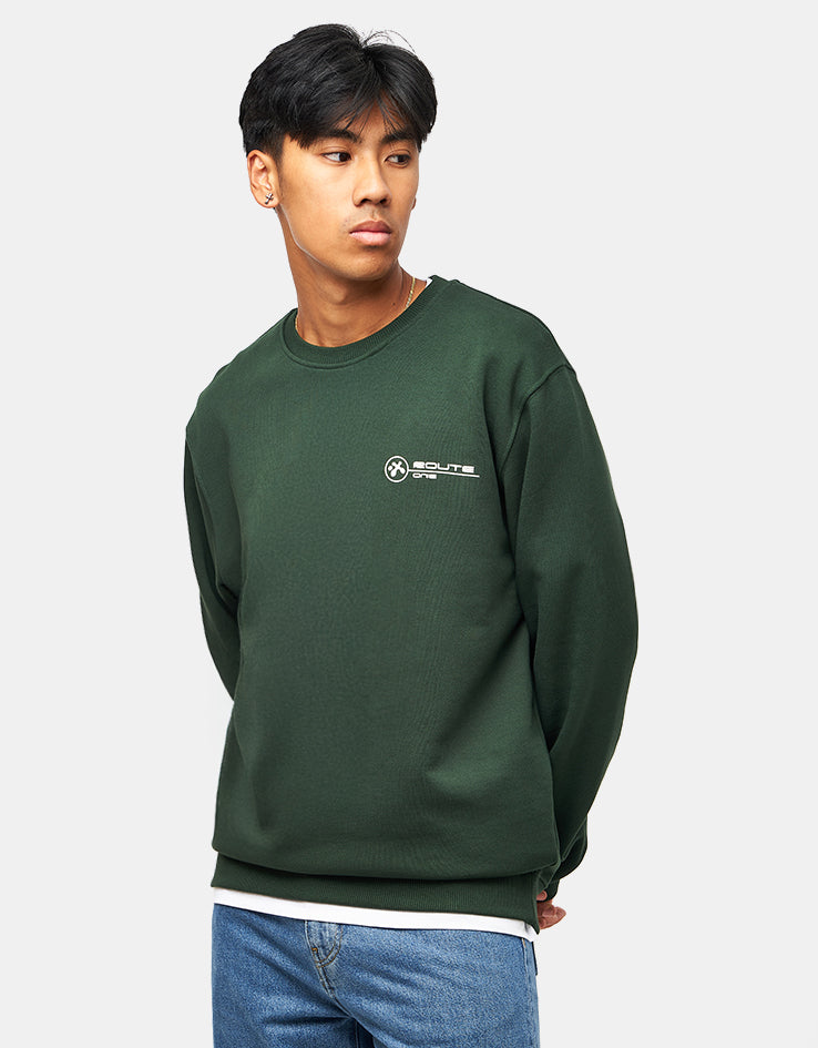 Route One Transmission Heavyweight Sweatshirt - Forest Green