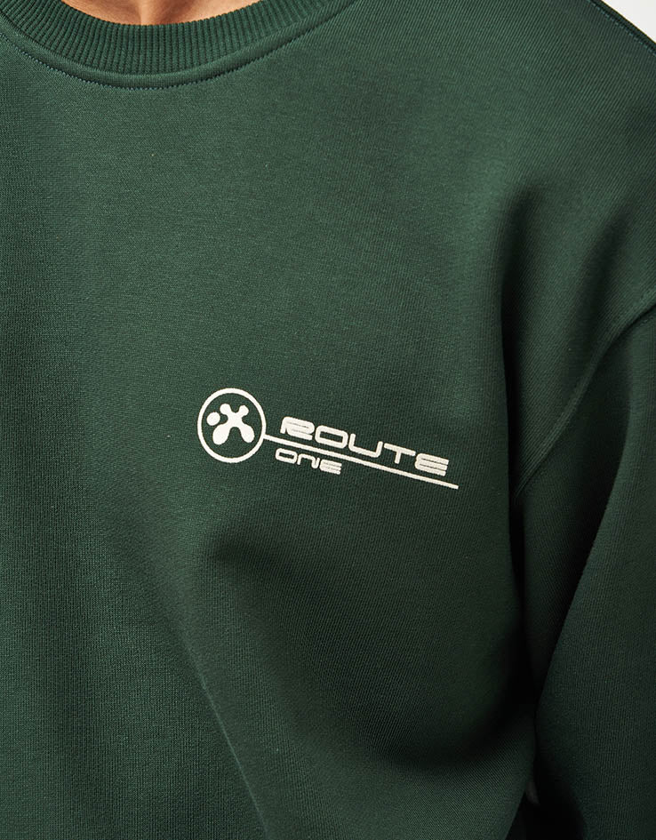Route One Transmission Heavyweight Sweatshirt - Forest Green