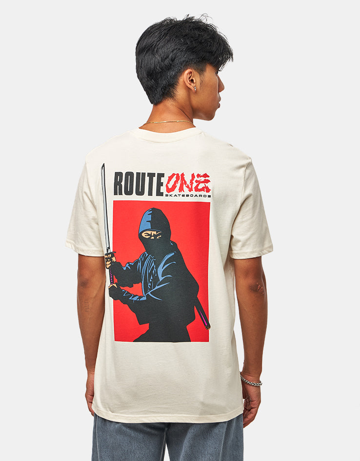 Route One Gaiden Organic T-Shirt - Natural Raw