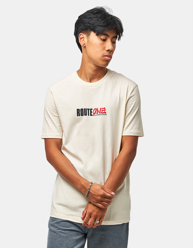Route One Gaiden Organic T-Shirt - Natural Raw