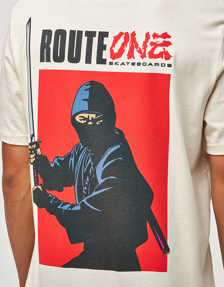 Route One Gaiden Organic T-Shirt - Natural Raw
