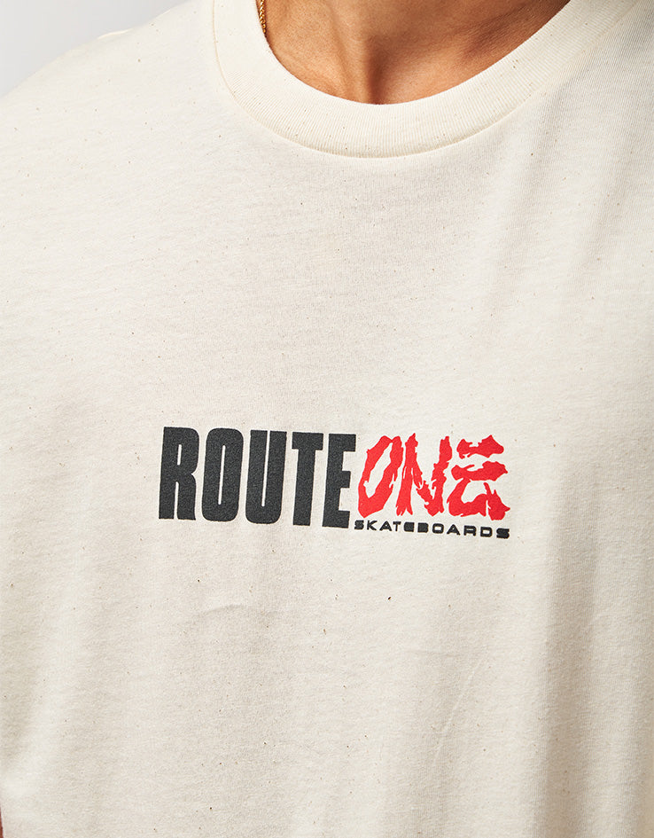 Route One Gaiden Organic T-Shirt - Natural Raw
