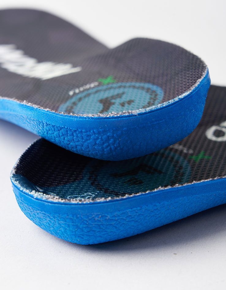 Footprint Kingfoam Fluid X Mid 5mm Orthotic Insoles - Black/White/Light Blue