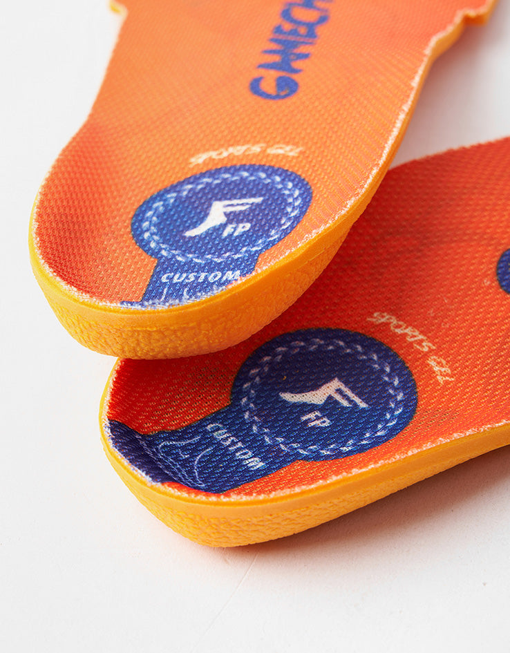 Footprint Gamechangers Elite Sports Gel Mid 5-7mm Custom Orthotic Insoles - Orange/Blue