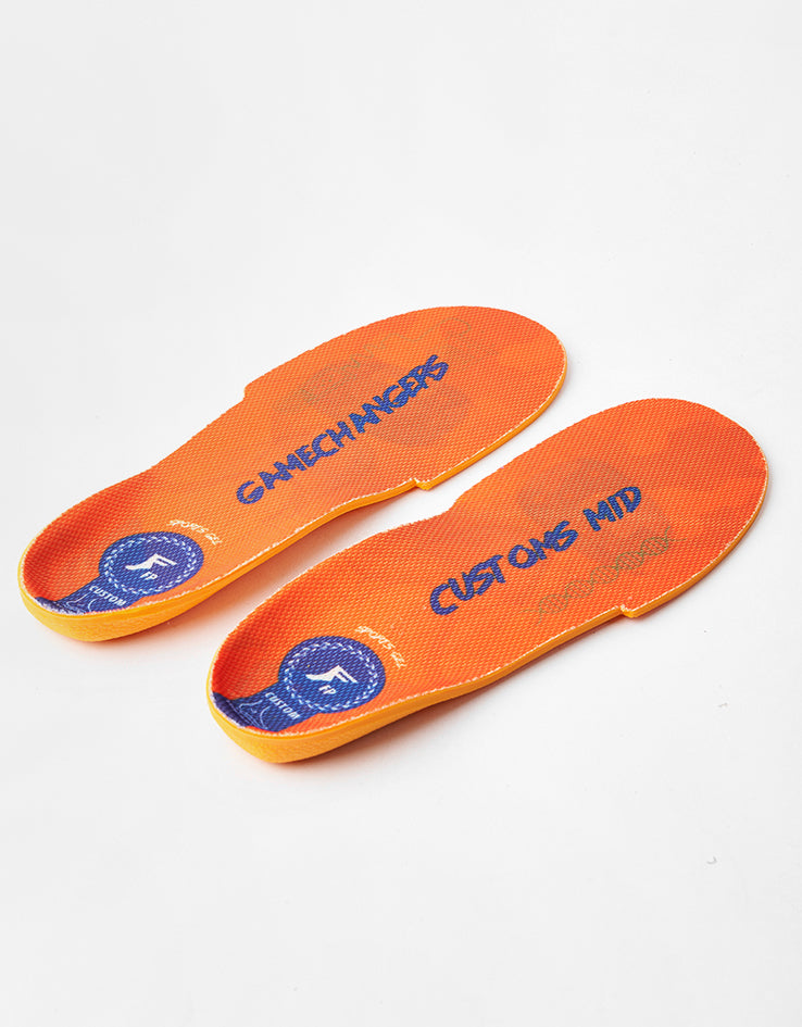 Footprint Gamechangers Elite Sports Gel Mid 5-7mm Custom Orthotic Insoles - Orange/Blue