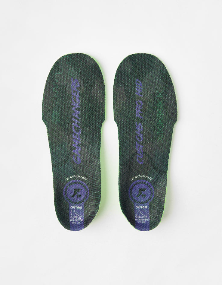 Footprint Gamechangers Elite Quantum Heel Mid 5-7mm Custom Orthotic Insoles - Black/Red