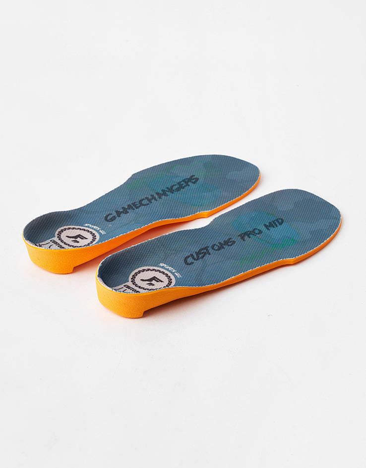 Footprint Gamechangers Elite Quantum Heel Sports Gel Mid 5-7mm Custom Orthotic Insoles - Grey/Black/White