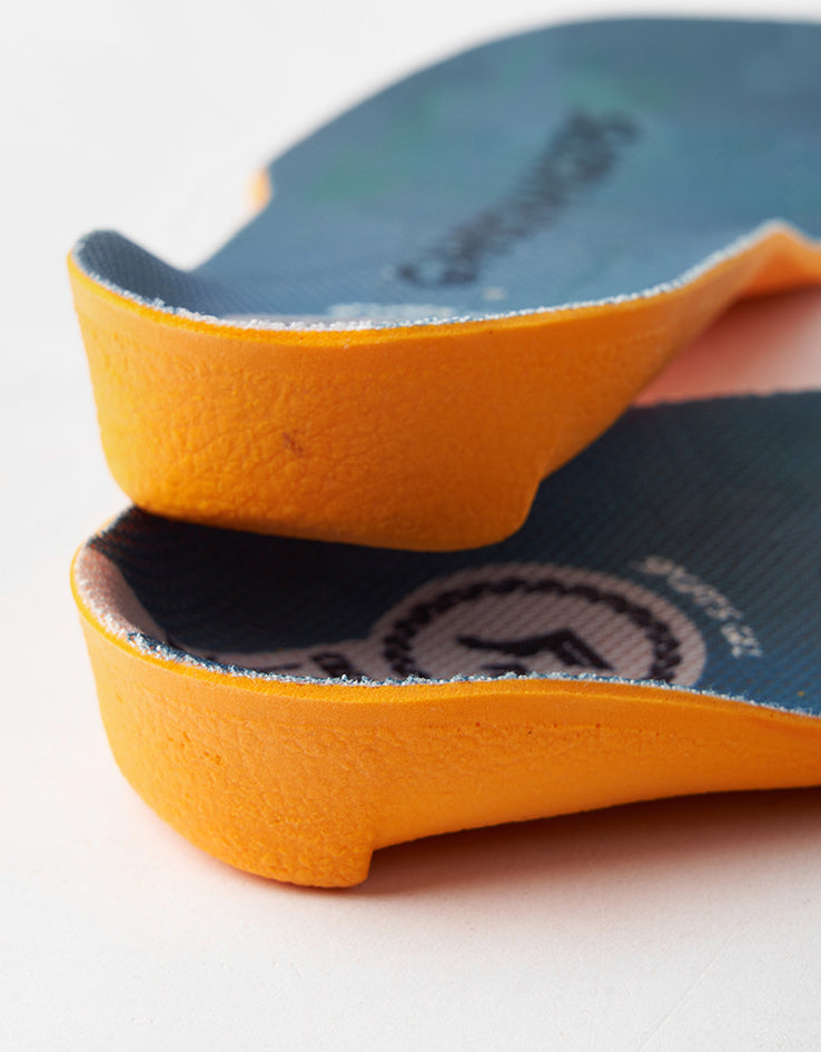 Footprint Gamechangers Elite Quantum Heel Sports Gel Mid 5-7mm Custom Orthotic Insoles - Grey/Black/White