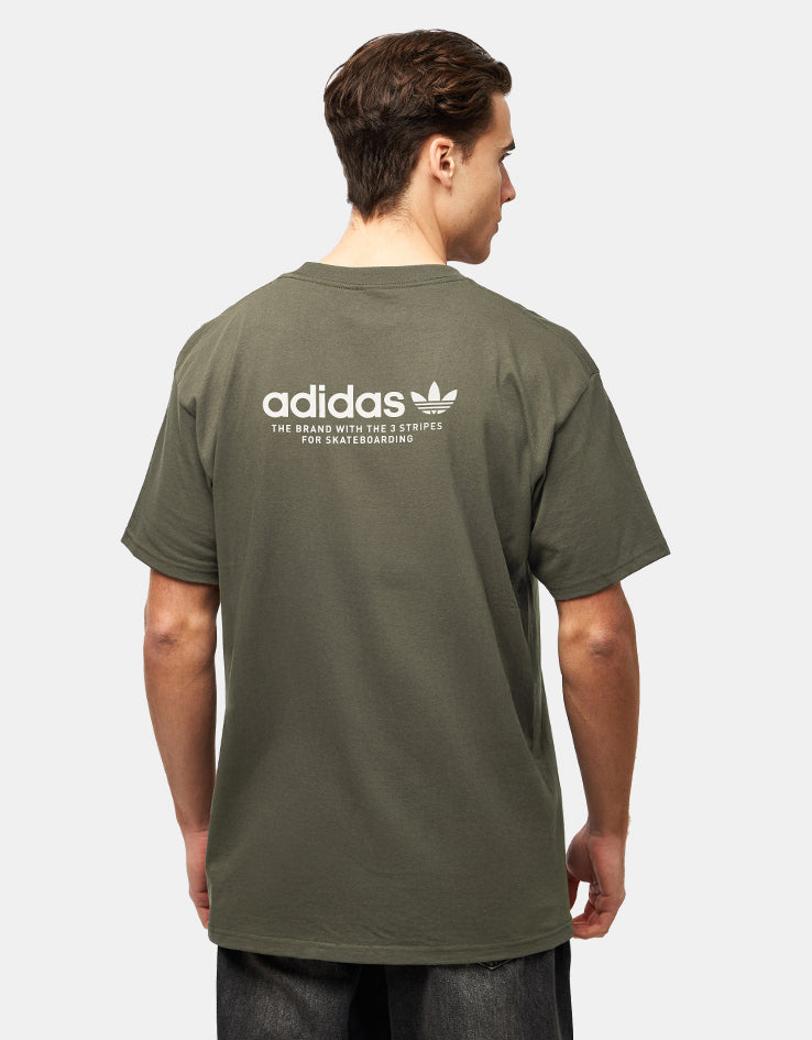 adidas 4.0 Logo T-Shirt - Olive Strata