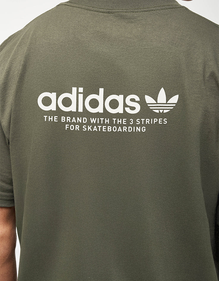 adidas 4.0 Logo T-Shirt - Olive Strata