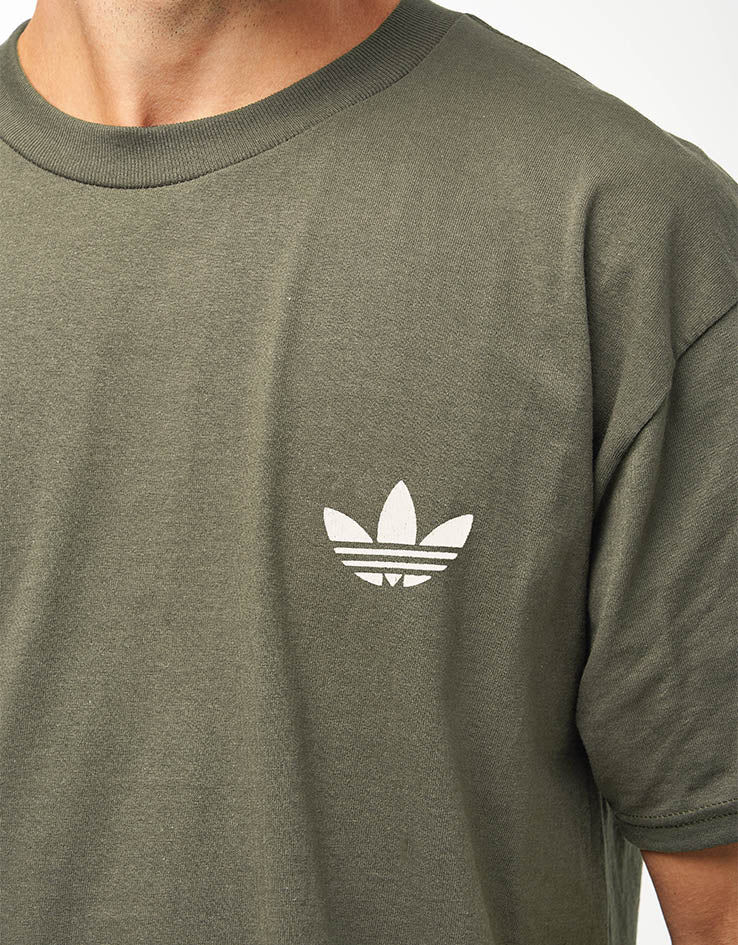 adidas 4.0 Logo T-Shirt - Olive Strata