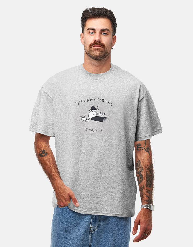 adidas x Henry Jones Stretch T-Shirt - Medium Grey Heather