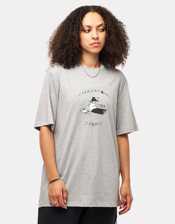 adidas x Henry Jones Stretch T-Shirt - Medium Grey Heather