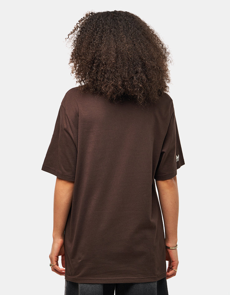 adidas Shmoofoil G T-Shirt - Dark Brown/Core White
