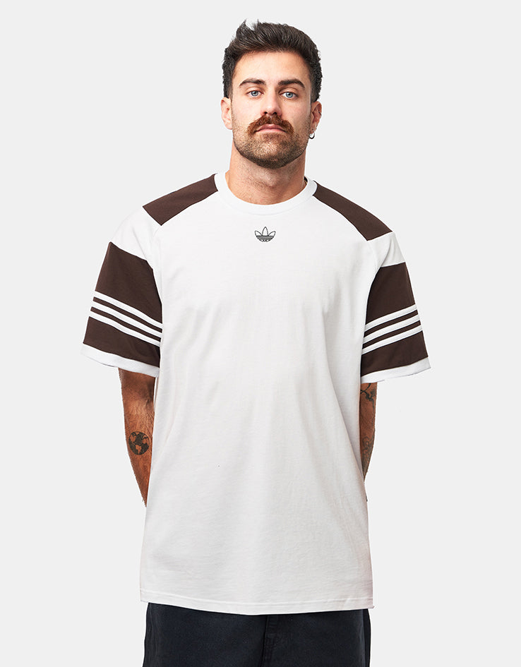 adidas x Tyshawn T-Shirt - Crystal White/Dark Brown