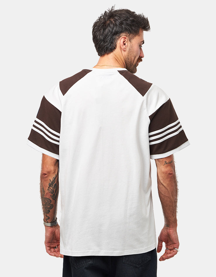 adidas x Tyshawn T-Shirt - Crystal White/Dark Brown