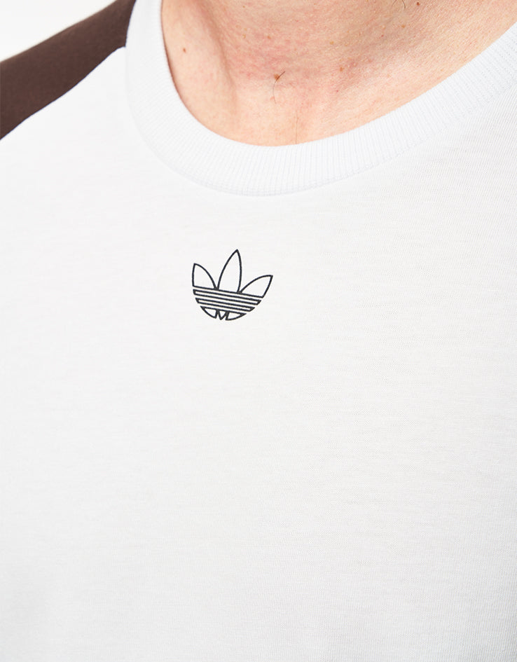 adidas x Tyshawn T-Shirt - Crystal White/Dark Brown