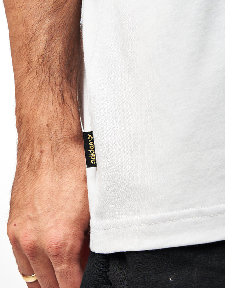 adidas x Tyshawn T-Shirt - Crystal White/Dark Brown