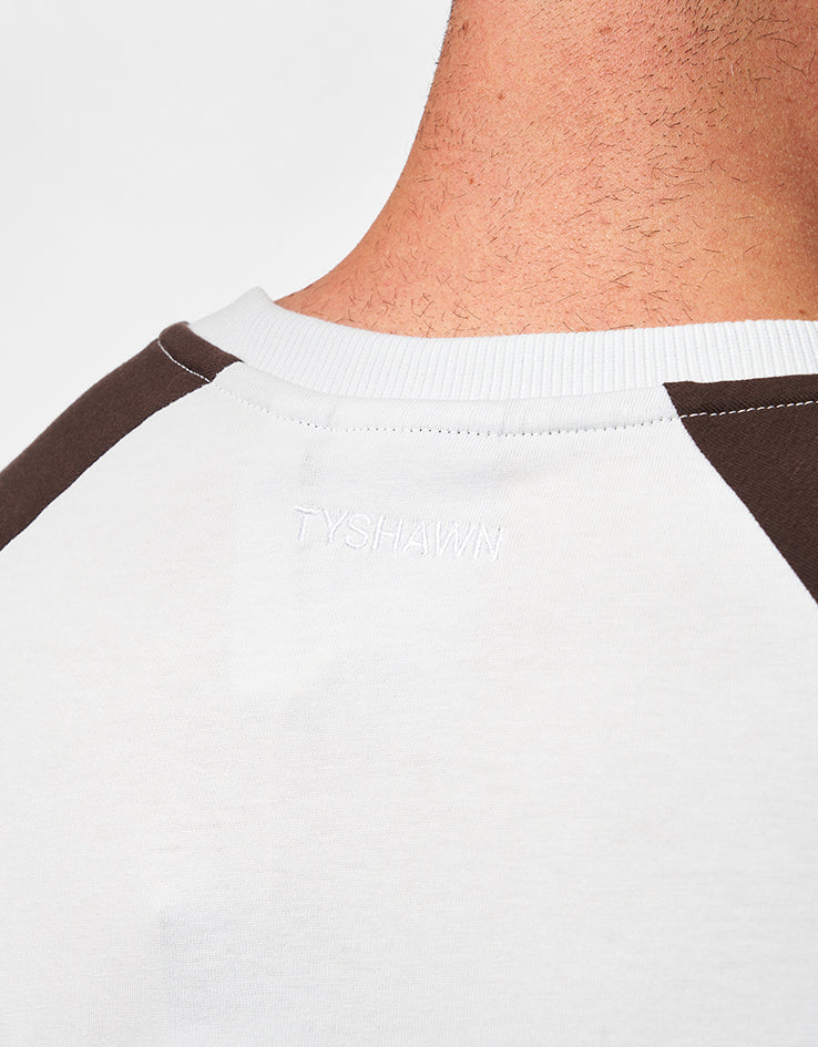 adidas x Tyshawn T-Shirt - Crystal White/Dark Brown