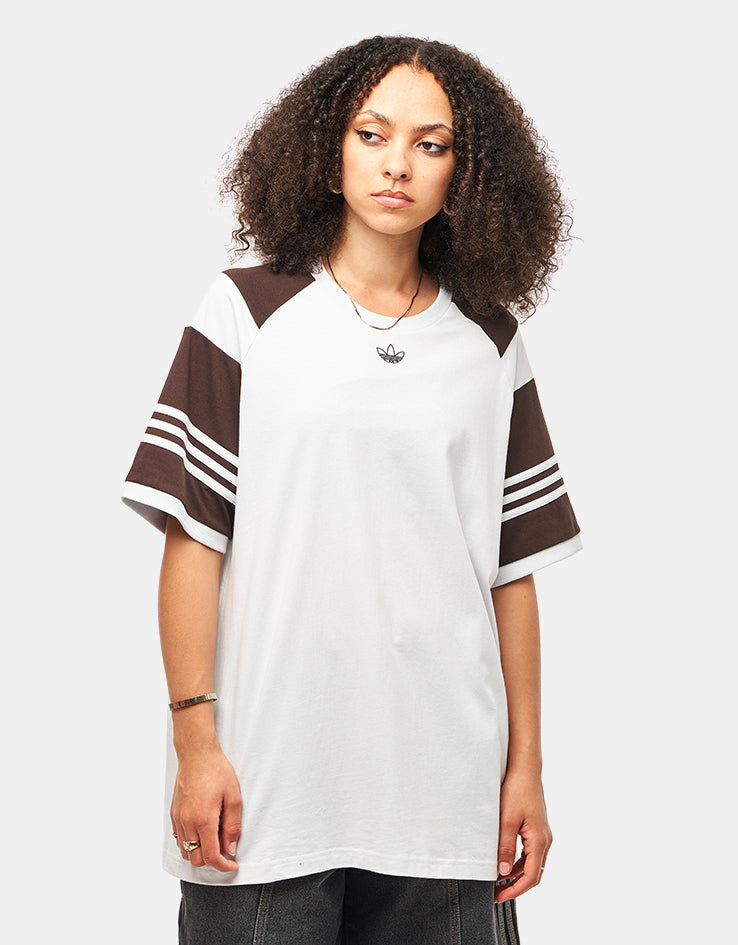 adidas x Tyshawn T-Shirt - Crystal White/Dark Brown