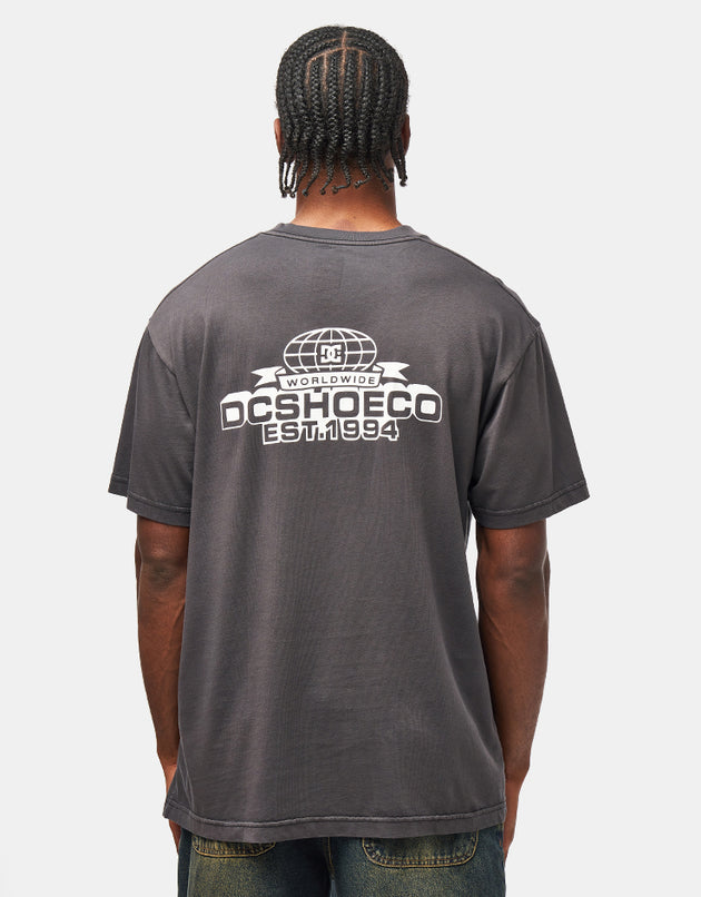 DC Stock Up T-Shirt - Black Enzyme Wash