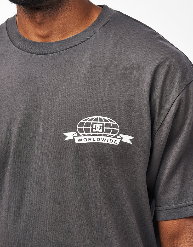 DC Stock Up T-Shirt - Black Enzyme Wash