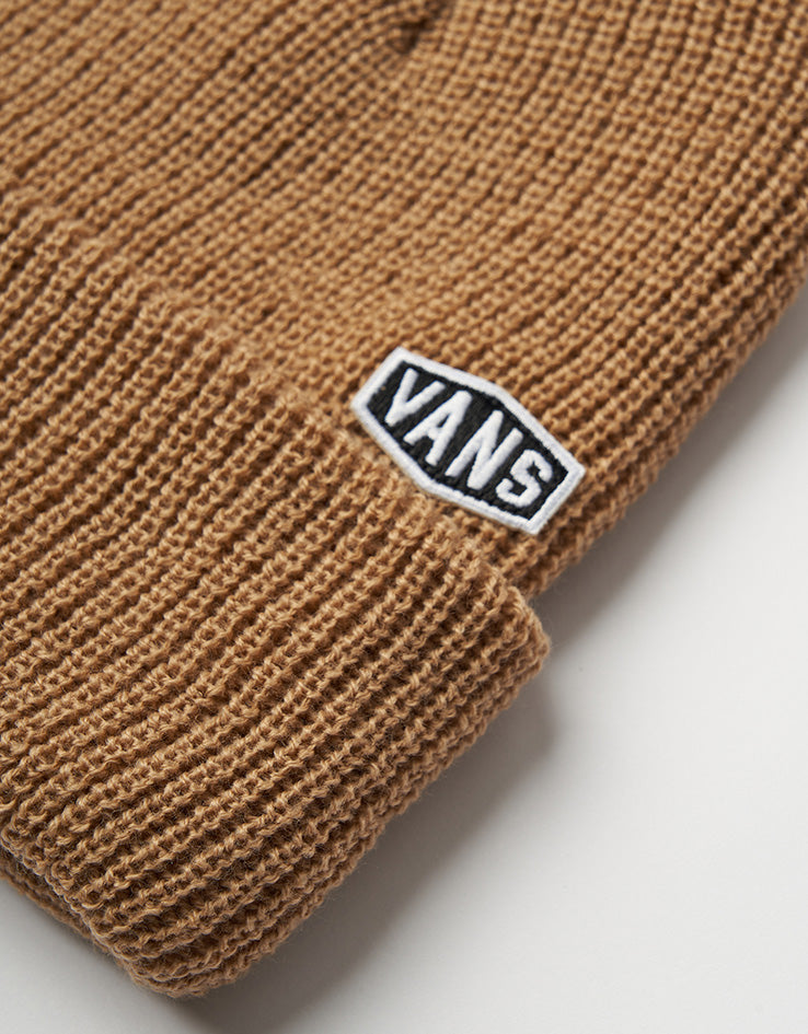 Vans Hex Patch Cuff Beanie - Warm Taupe