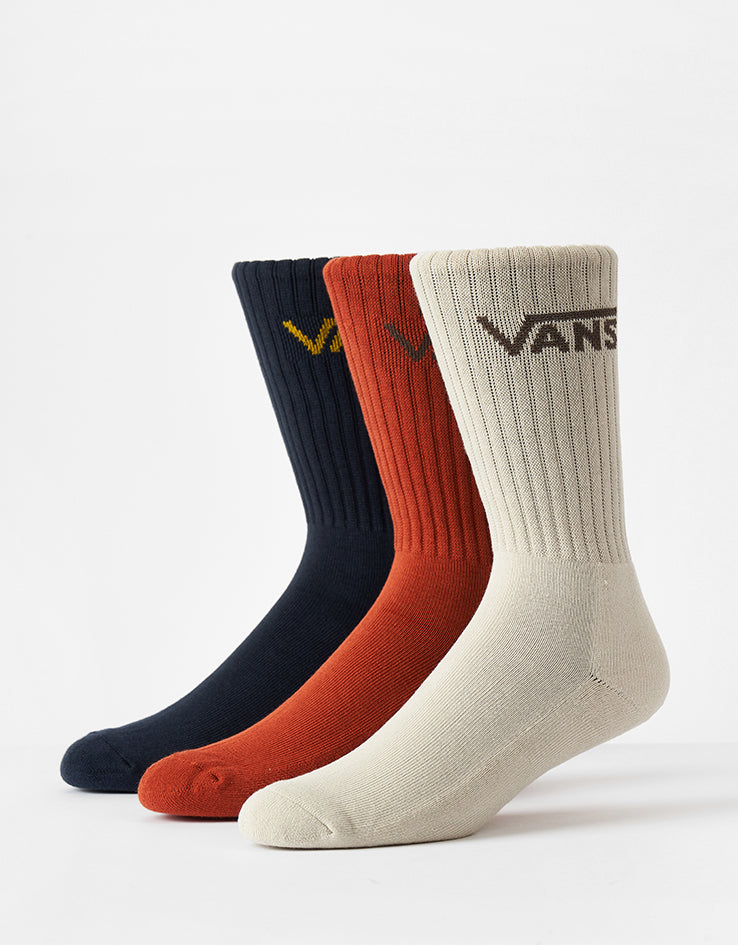Vans Classic Crew 3 Pack Socks - Parisian Night