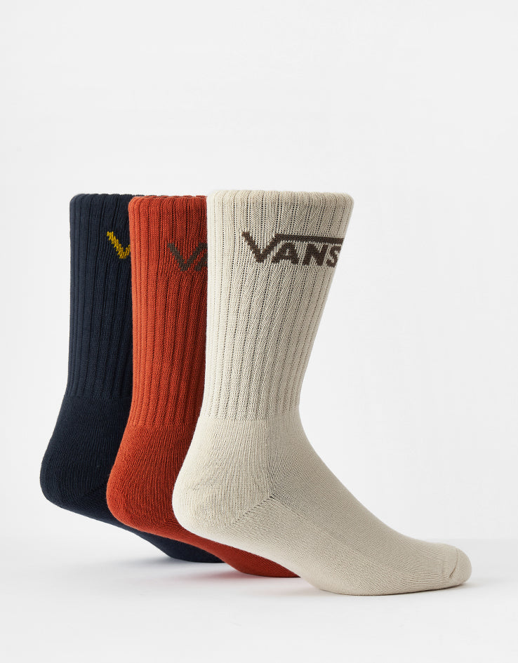 Vans Classic Crew 3 Pack Socks - Parisian Night