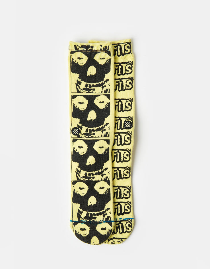 Stance x Misfits Crew Socks Box Set - Black/Black