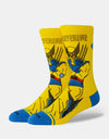 Stance x Marvel Comics Wolverine Crew Socks - Yellow