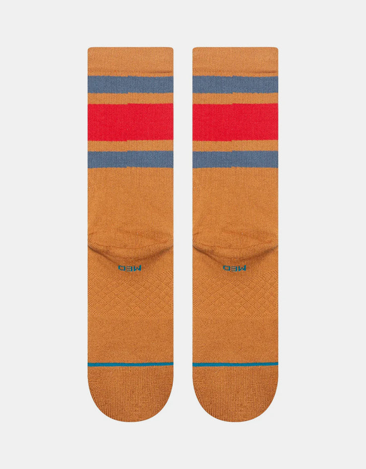 Stance Boyd ST Crew Socks - Tan/Brown
