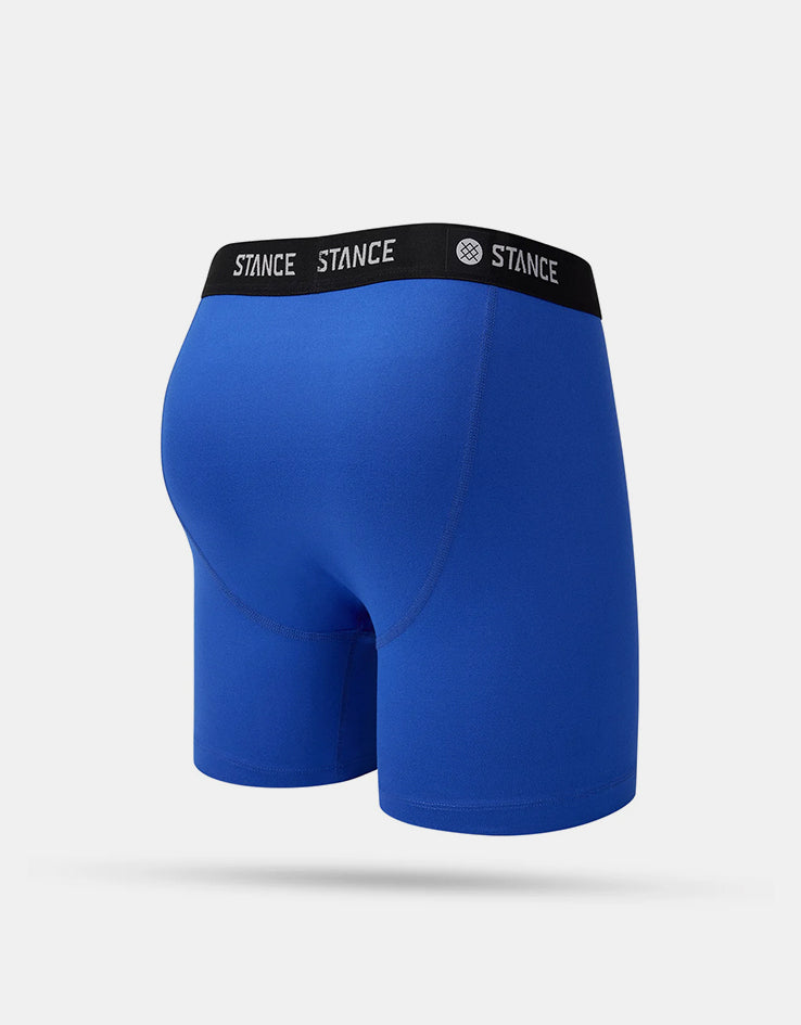Stance Solid Poly Blend Boxer Shorts - Royal