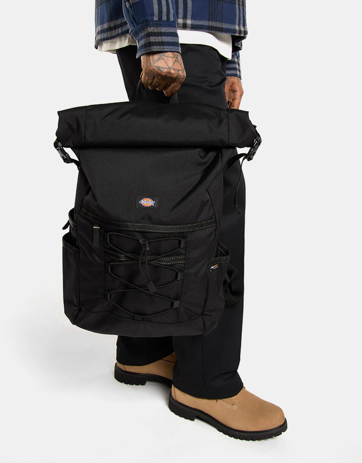Dickies Ashville Utility Roll Top Backpack - Black