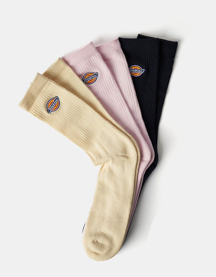 Dickies Valley Grove 3-Pack Socks - Wood Ash