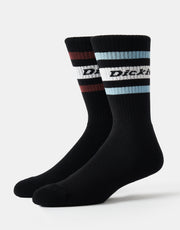 Dickies Genola 2 Pack Socks - Black/Tibetan Red