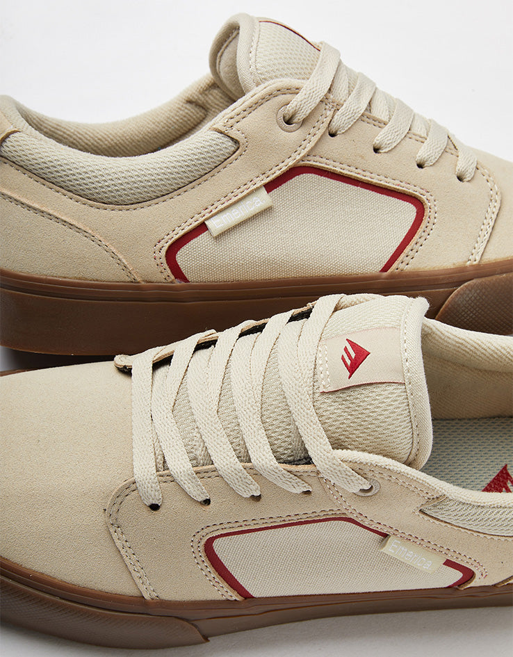 Emerica Cadence Skate Shoes - Tan/Gum